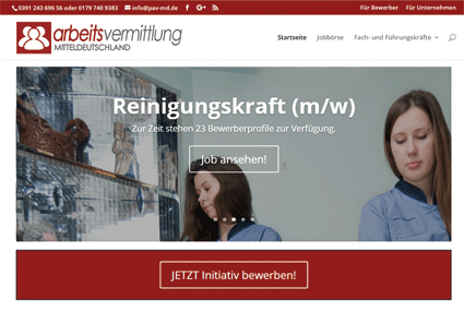 Arbeitsvermittlung Mitteldeutschland